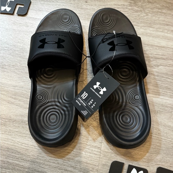 Under Armour Other - Under Armour Black Slide Sandals